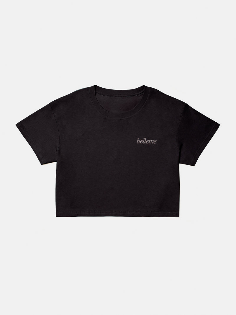 Signatures Crop Tee - Womens Black