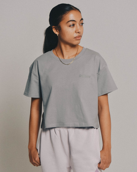 Signatures Crop Tee - Womens Storm