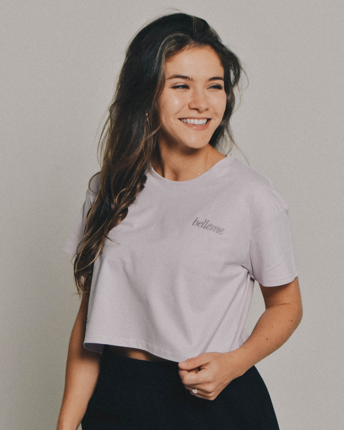 Signatures Crop Tee - Womens Orchid